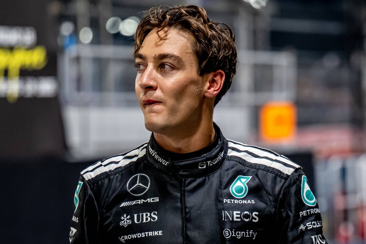 George Russell, Mercedes, Singapore, 2025