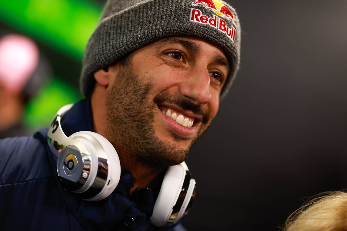 An image of Daniel Ricciardo at the 2023 Las Vegas GP