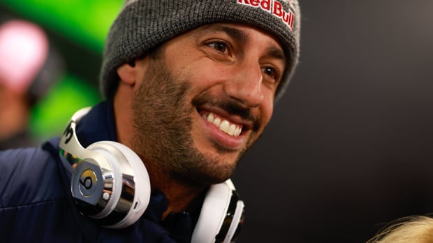 An image of Daniel Ricciardo at the 2023 Las Vegas GP